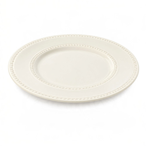 CER PLATE 26.5CM RND PLAIN CREAM W/PRINT CER PLATE 26.5CM RND PLAIN CREAM W/PRINT