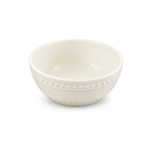 CER BOWL 11.5CM RND DEEP CREME W/DESIGN CER BOWL 11.5CM RND DEEP CREME W/DESIGN