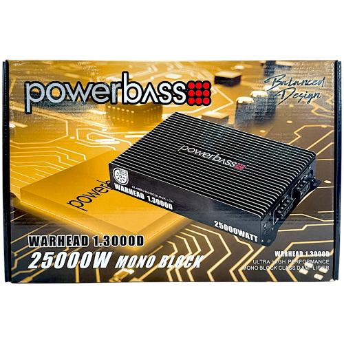 AMP 1CH 25000W POWERBASS 1OHM AMP 1CH 25000W POWERBASS 1OHM