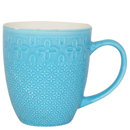 MUG COFFEE 10CM 2TONE EMBOSSD PLAIT PRNT MUG COFFEE 10CM 2TONE EMBOSSD PLAIT PRNT