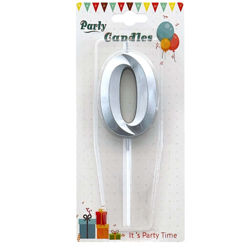 CANDLE BIRTHDAY NO 0 GOLD/SILVER CANDLE BIRTHDAY NO 0 GOLD/SILVER
