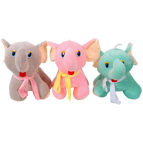 PLUSH ELEPHANTS 2TONE (530) PLUSH ELEPHANTS 2TONE (530)