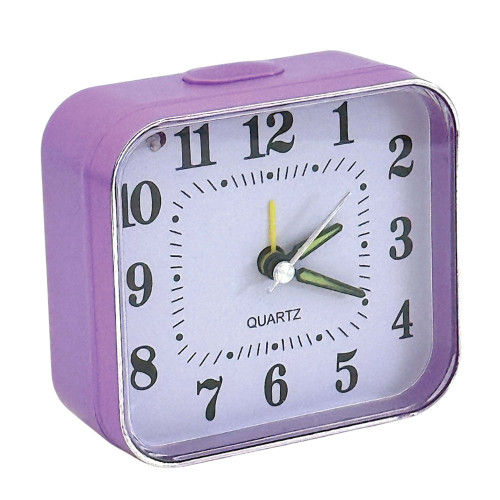 CLK ALARM 8.5X9CM SQ ASST COLOURS MINI CLK ALARM 8.5X9CM SQ ASST COLOURS MINI