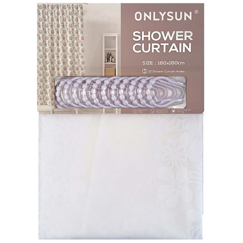 SHOWER CURTAIN 180*180 ASSORTED COLOURS SHOWER CURTAIN 180*180 ASSORTED COLOURS