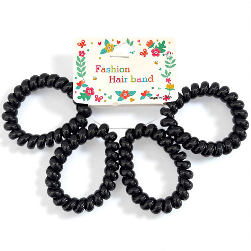 HAIR BANDS 4PC PLASTIC ASST COLOURS HAIR BANDS 4PC PLASTIC ASST COLOURS