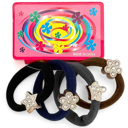 HAIR BAND 4s ASST W/GOLD DIAMANTE SHAPES HAIR BAND 4s ASST W/GOLD DIAMANTE SHAPES