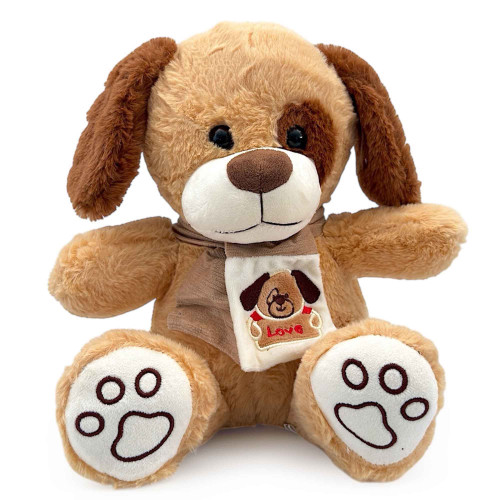 PLT DOG 2TONE W/LOVE SCARF PLT DOG 2TONE W/LOVE SCARF