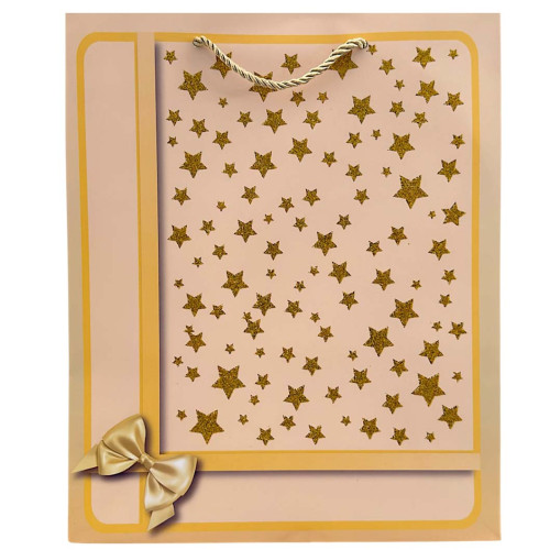 GIFT BAG 26X32CM ASST DESIGNS W/GLITTER GIFT BAG 26X32CM ASST DESIGNS W/GLITTER