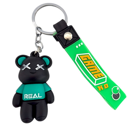 KEYRING 1s TEDDY W/REAL PRINT TOP KEYRING 1s TEDDY W/REAL PRINT TOP