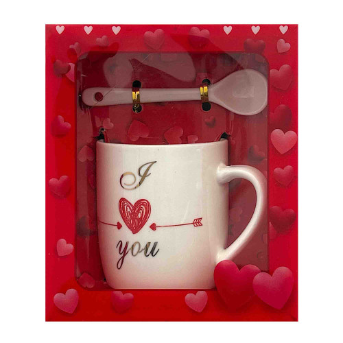 VLT MUG SET 2PC W/SPOON IN BOX ASST VLT MUG SET 2PC W/SPOON IN BOX ASST
