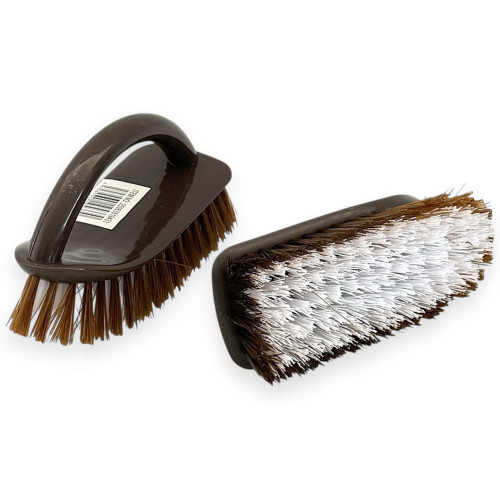 PL BRUSH W/HANDLE SOFT 2TONE 16CM ASST PL BRUSH W/HANDLE SOFT 2TONE 16CM ASST