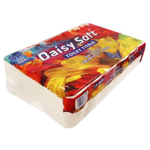TOILET ROLL 1PLY 48s D/SOFT 300 SHEETS TOILET ROLL 1PLY 48s D/SOFT 300 SHEETS