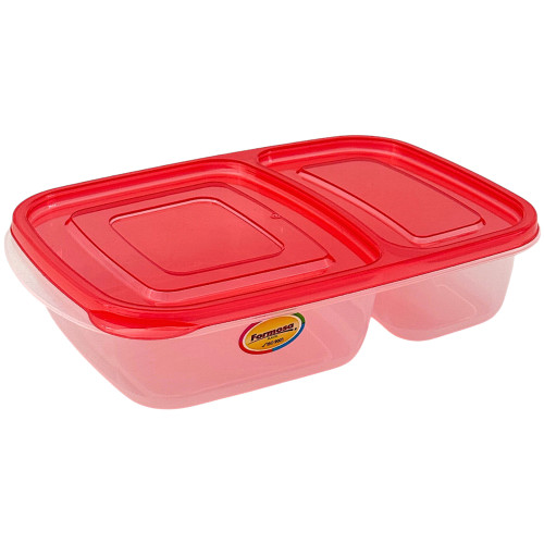 PL LUNCH BOX 2 DIV NEON COLS 25.5CMX16CM PL LUNCH BOX 2 DIV NEON COLS 25.5CMX16CM