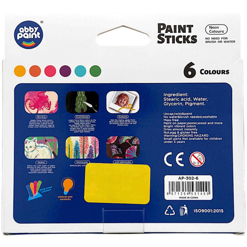 FACE PAINT 6s NEON STICKS FACE PAINT 6s NEON STICKS