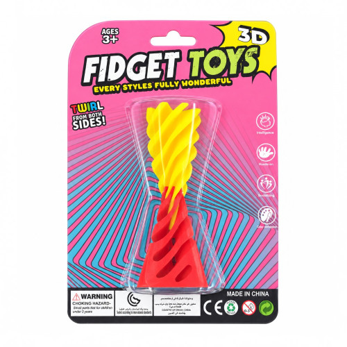 TOY FIDGET 3D PRINTED SPIRAL/TWIRL CONE TOY FIDGET 3D PRINTED SPIRAL/TWIRL CONE