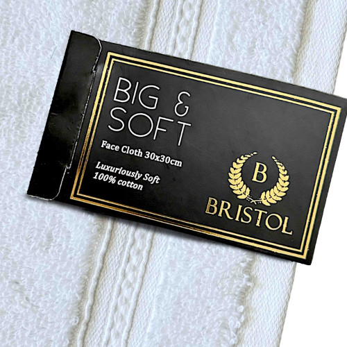TOWEL B&S FACE CLOTH WHITE 30X30CM B&S TOWEL B&S FACE CLOTH WHITE 30X30CM B&S