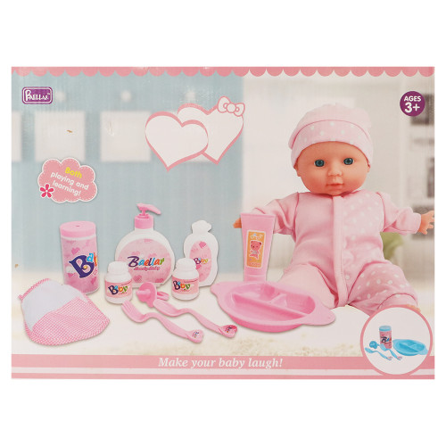 TOY BABY W/FEEDING PLATE+ACC 14PCS TOY BABY W/FEEDING PLATE+ACC 14PCS