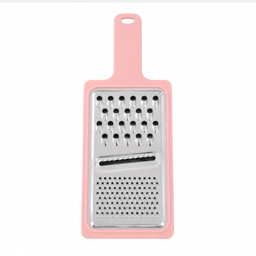 GRATER METAL FLAT W/PL HANDLE ASST COL GRATER METAL FLAT W/PL HANDLE ASST COL