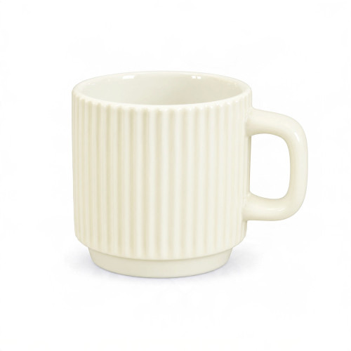 MUG COFFEE 7.5CM RIBBED DESIGN ASST COL MUG COFFEE 7.5CM RIBBED DESIGN ASST COL