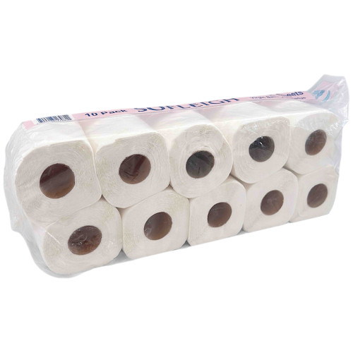 TOILET ROLL 1PLY 10s SOFLEIGH 300 SHEETS TOILET ROLL 1PLY 10s SOFLEIGH 300 SHEETS
