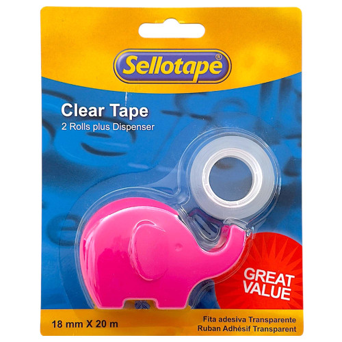 BTS TAPE W/DISPENSER CLEAR SELLOTAPE BTS TAPE W/DISPENSER CLEAR SELLOTAPE