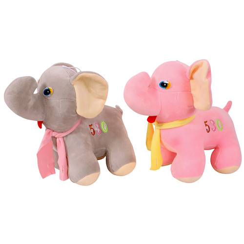 PLUSH ELEPHANTS 2TONE (530) PLUSH ELEPHANTS 2TONE (530)