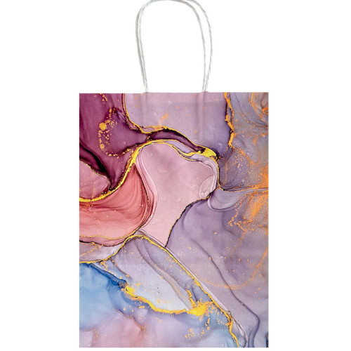 GIFT BAG 25X33CM MARBLE LOOK ASST COL GIFT BAG 25X33CM MARBLE LOOK ASST COL
