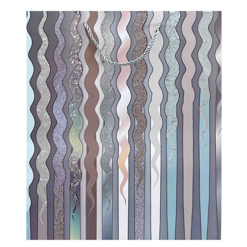 GIFT BAG 26X32CM ASST WAVE LINES GIFT BAG 26X32CM ASST WAVE LINES