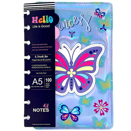 BTS NOTE BOOK A5 100PG ASST BUTTERFLY BTS NOTE BOOK A5 100PG ASST BUTTERFLY