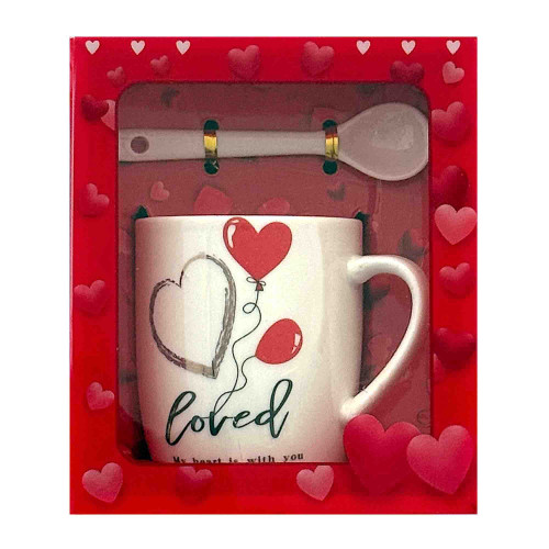 VLT MUG SET 2PC W/SPOON IN BOX ASST VLT MUG SET 2PC W/SPOON IN BOX ASST