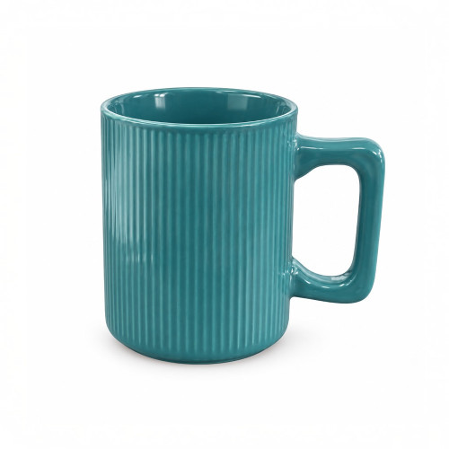 MUG COFFEE 10CM RIBBED PASTEL COLOURS MUG COFFEE 10CM RIBBED PASTEL COLOURS