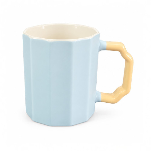 MUG COFFEE 9.5CM RIBBED 3TONE MUG COFFEE 9.5CM RIBBED 3TONE