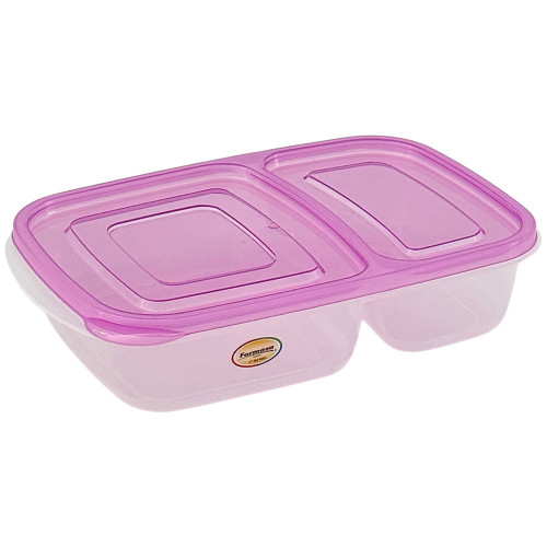 PL LUNCH BOX 2 DIV NEON COLS 25.5CMX16CM PL LUNCH BOX 2 DIV NEON COLS 25.5CMX16CM