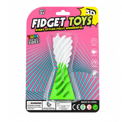 TOY FIDGET 3D PRINTED SPIRAL/TWIRL CONE TOY FIDGET 3D PRINTED SPIRAL/TWIRL CONE
