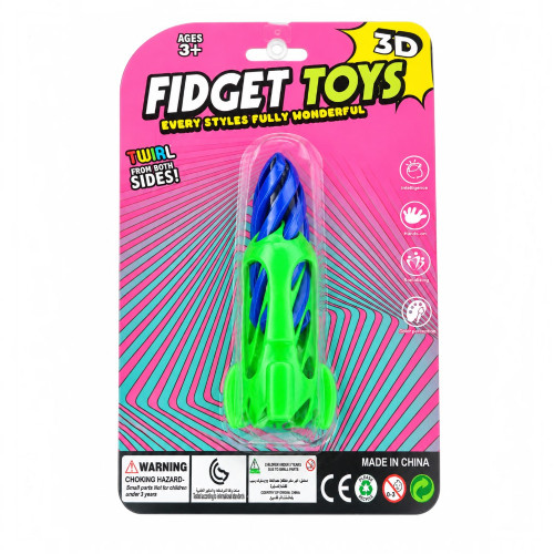 TOY FIDGET 3D SPACE ROCKET PRINTED 1s TOY FIDGET 3D SPACE ROCKET PRINTED 1s