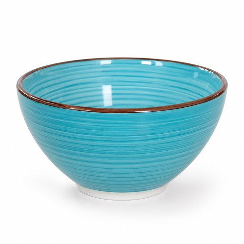 CER BOWL 9.5CM DEEP ROUND 2TONE W/LINES CER BOWL 9.5CM DEEP ROUND 2TONE W/LINES