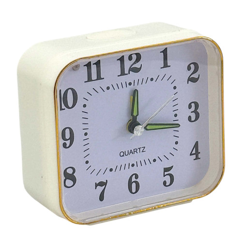 CLK ALARM 8.5X9CM SQ ASST COLOURS MINI CLK ALARM 8.5X9CM SQ ASST COLOURS MINI