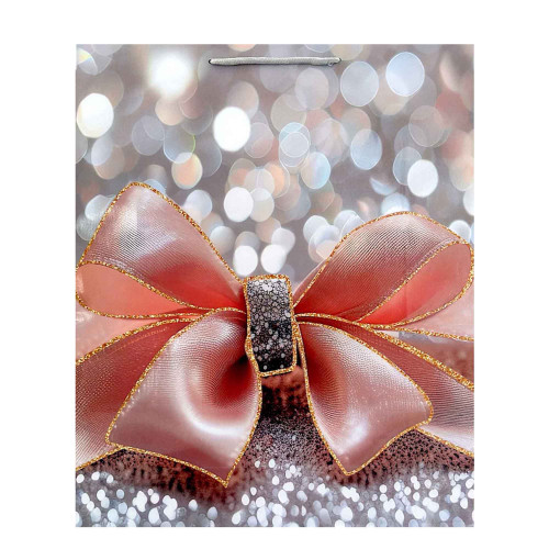 GIFT BAG 32X26CM W/BOW ASST COLOURS GIFT BAG 32X26CM W/BOW ASST COLOURS
