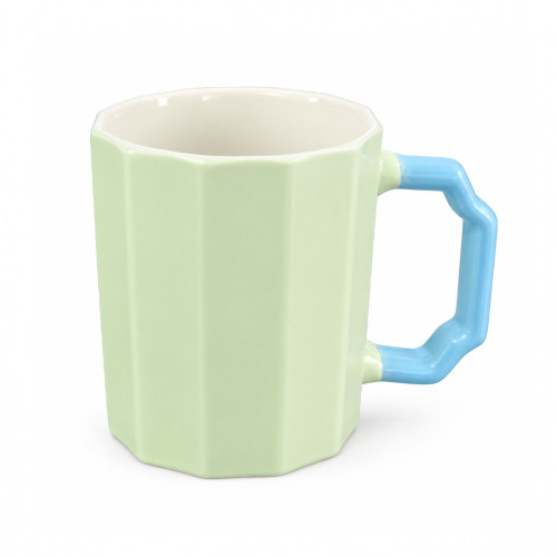 MUG COFFEE 9.5CM RIBBED 3TONE MUG COFFEE 9.5CM RIBBED 3TONE