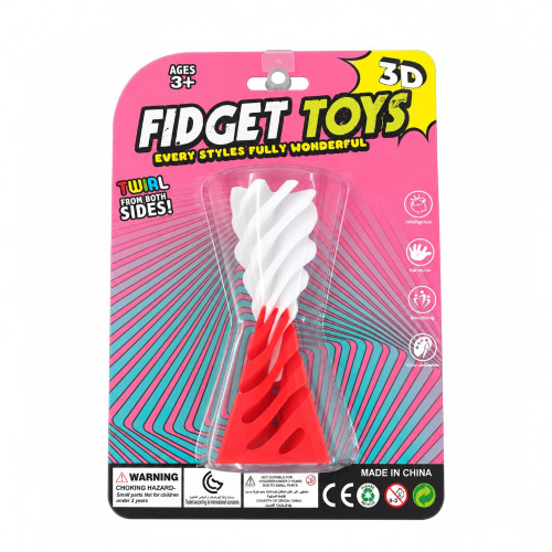 TOY FIDGET 3D PRINTED SPIRAL/TWIRL CONE TOY FIDGET 3D PRINTED SPIRAL/TWIRL CONE