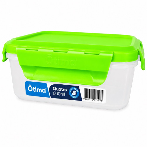 PL CONT 600ML RECT W/LOCK LID OTIMA PL CONT 600ML RECT W/LOCK LID OTIMA
